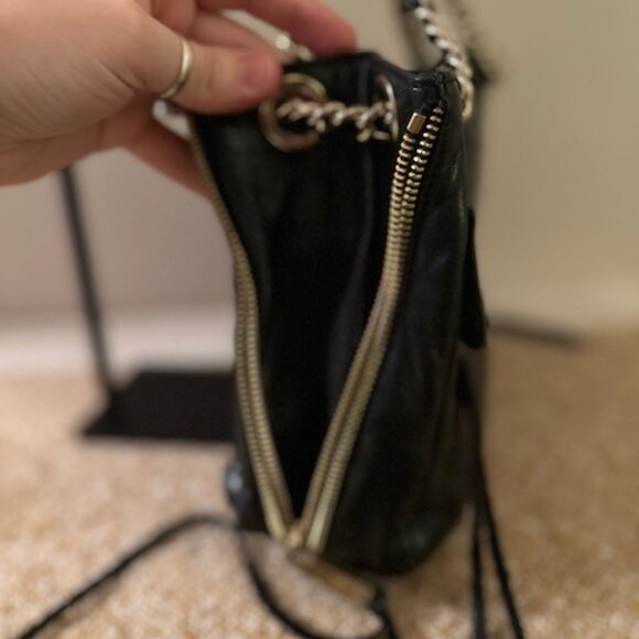 Rebecca Minkoff Black Leather Shoulder Bag - Picture 4 of 6